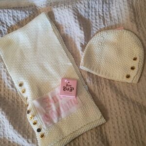 Juicy Couture- Beanie hat & Juicy Couture Scarf with pocket on scarf